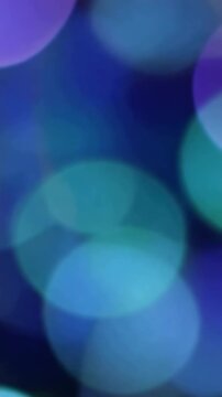 A Captivating Display of Colorful Bokeh Effects Featuring Soft Blurred Light Circles Against a Dark Background, Inviting a Soothing Ambiance in Visual Arts