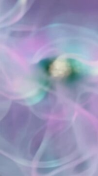 A Serene Exploration of Ethereal Colors and Fluid Shapes, Capturing a Dreamlike Transition from Soft Pastels to Vivid Hues in a Mystical Visual Journey