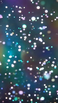 A Stunning Visual Journey Through Glittering Particles and Ethereal Lights in a Dreamlike Cosmos, Captured in Two Frames of Luminous Beauty