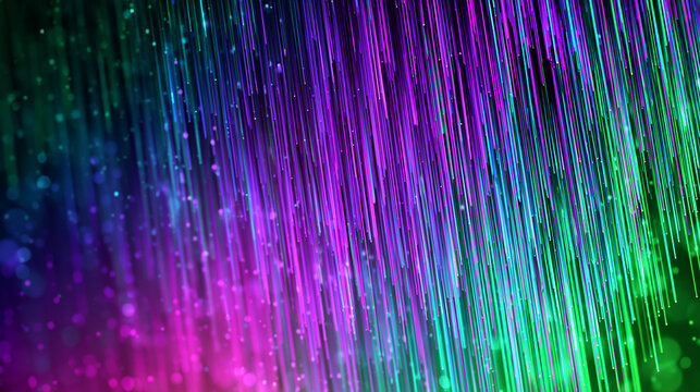 Ultra saturated gradient disco background with bright neon light trails