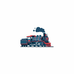 Classic steam locomotive train engine © Jagung