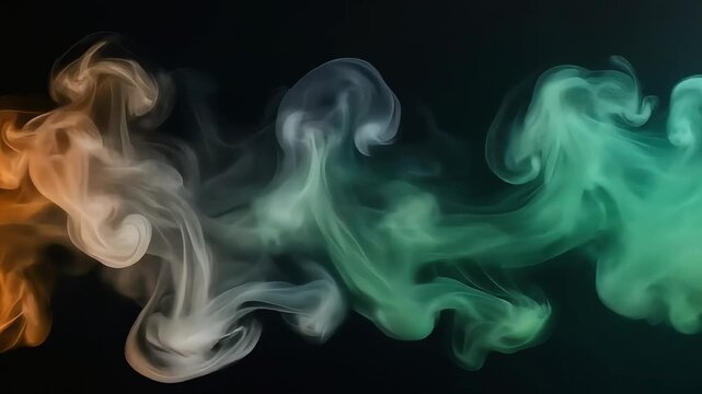 Abstract India flag colors smoke background for independence day