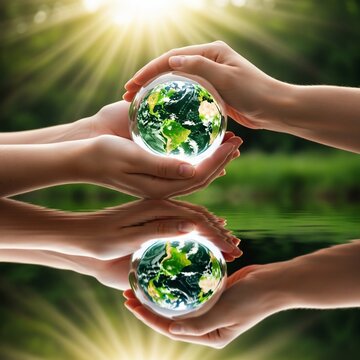 Emerald Orb's Embrace, Reflected Hope.