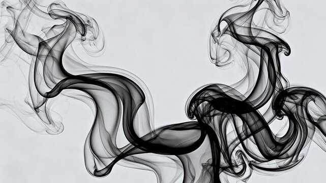 Abstract smoke patterns on light background