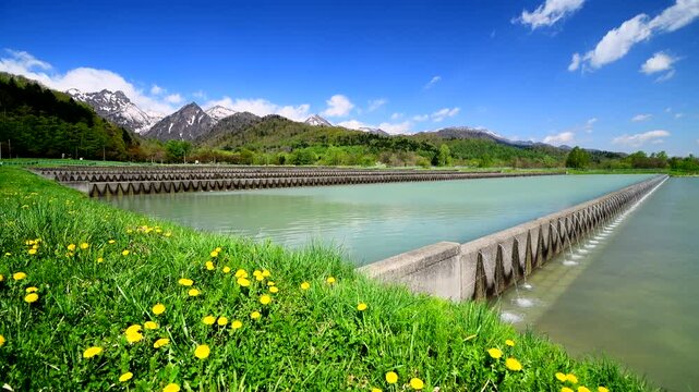 勇振川温水ため池