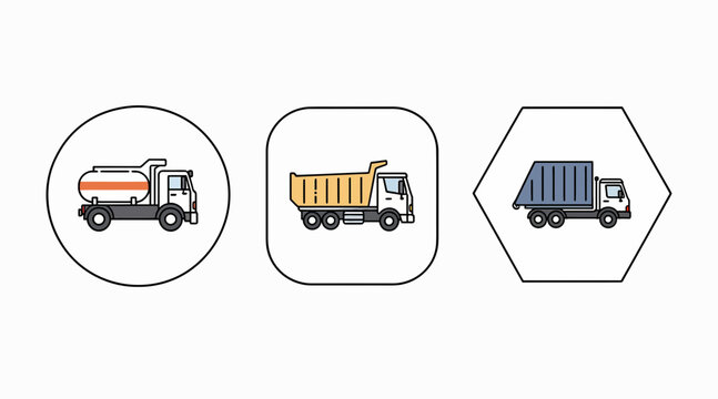 different types of trucks for transportation and delivery