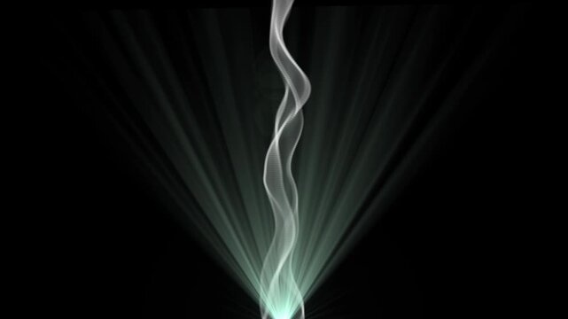 White light flow with glowing abstract wave animation, seamless cinematic background for digital displays, presentations, meditation videos and creative editing projects .4k
