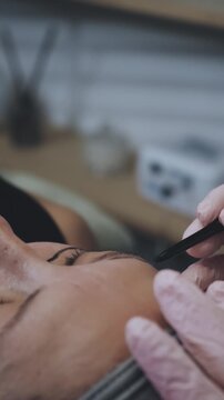 Radiofrequency Therapy Treatment Applied to Abdomen During Aesthetic Center Session