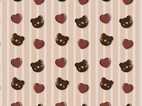Cookies seamless background