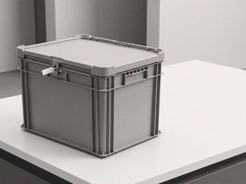 Tamper Evident Plastic Storage Container with Security Seal for Secure Logistics and Inventory