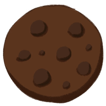 This delicious chocolate cookie, adorned with rich chocolate chips, is a delightful treat that brings joy to any dessert table and satisfies the sweetest cravings in every cookie lover's heart