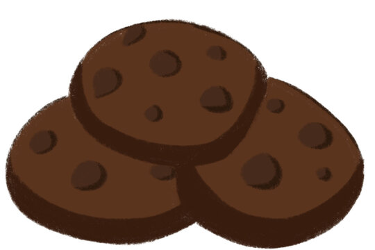 Delight in the decadent experience of enjoying three rich and delicious chocolate cookies that evoke warmth, comfort, and the perfect treat for any occasion or gathering that satisfies your