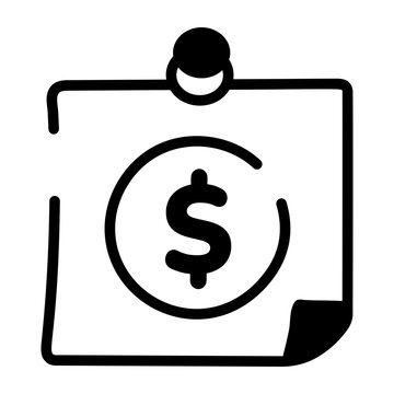 Hand-drawn receipt with a checkmark representing a successfully confirmed payment.