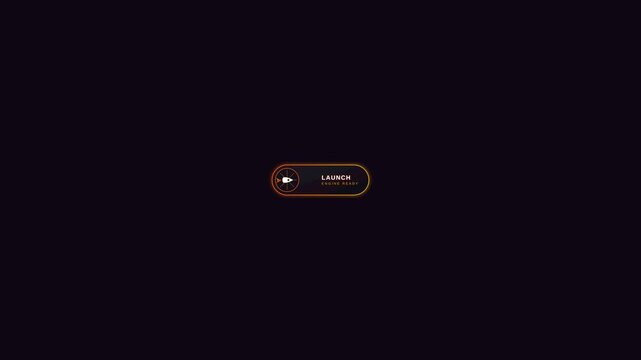 Hypercharge Rocket Launch Button Animation 4K Motion Graphic