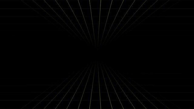 Retro digital grid tunnel animation. 80s synthwave style motion background.