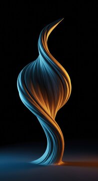 Abstract digital rendering showing the immense pull of an invisible gravitational force bending the fabric of space and time, vector, vortex, Gravity