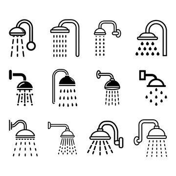 bathroom shower ICON