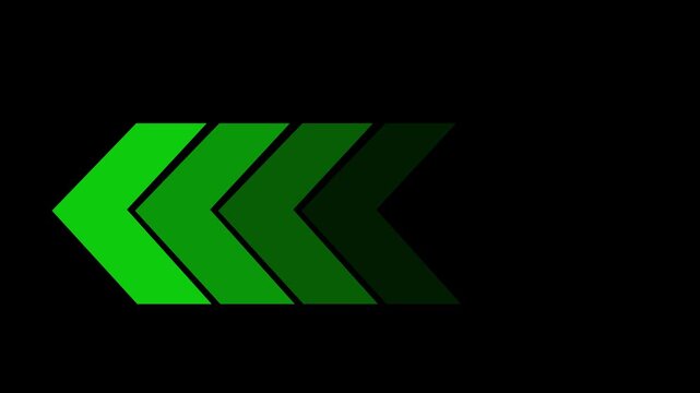 Direction concept arrows indicates the direction of the overlay video layer. seamless loop animation. 4k motion video