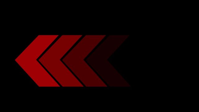 Direction concept arrows indicates the direction of the overlay video layer. seamless loop animation. 4k motion video