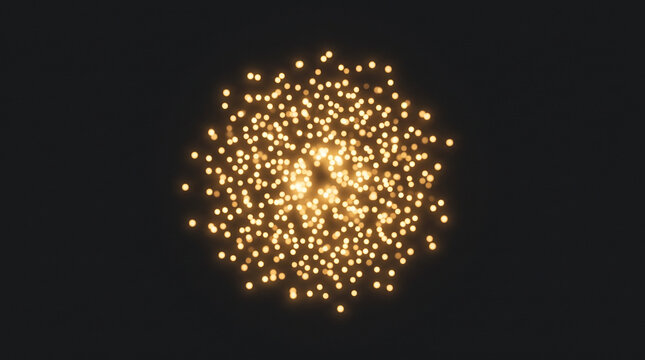 Cluster of glowing points representing scientific consensus