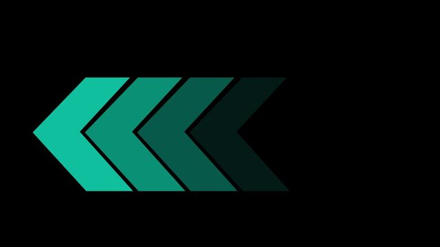 Direction concept arrows indicates the direction of the overlay video layer. seamless loop animation. 4k motion video