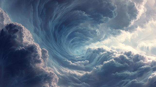 Sky Vortex of Clouds
