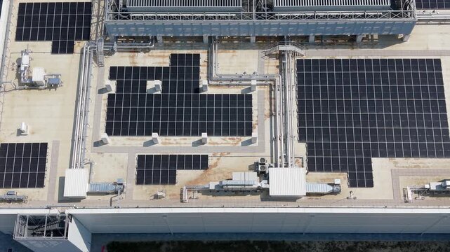 Aerial view of a modern data center campus in Melegnano, Italy, featuring digital infrastructure, power systems and technology facilities for commercial use.