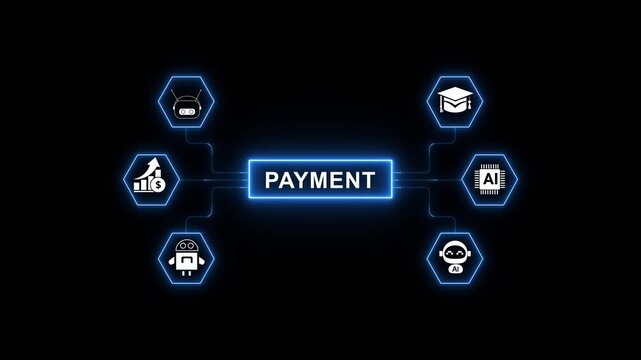 Digital payment flow illustrating secure value exchange, transaction handling and financial connectivity within a modern technology-driven environment background.