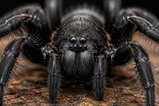 Close-up of a Sydney Funnel-Web Spider
