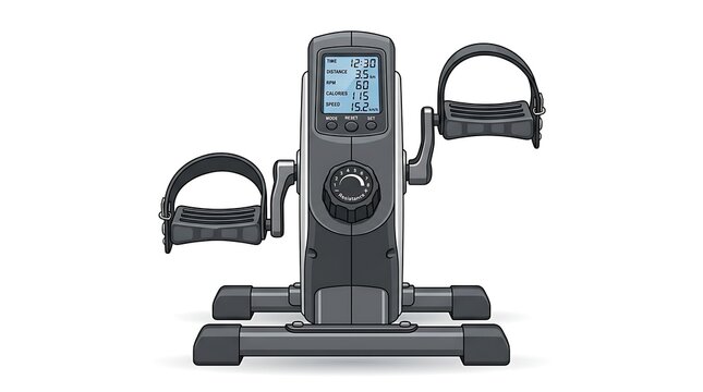 Medical pedal exerciser for physical therapy. Portable rehabilitation cycle for home fitness.