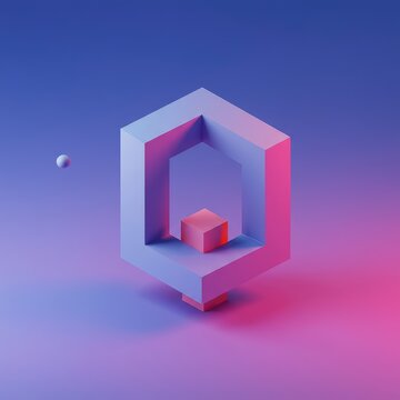 A vibrant digital landscape featuring complex, impossible geometric forms and optical paradoxes that challenge spatial perception, perception, surreal, futuristic