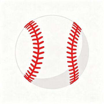 baseball on a white background
