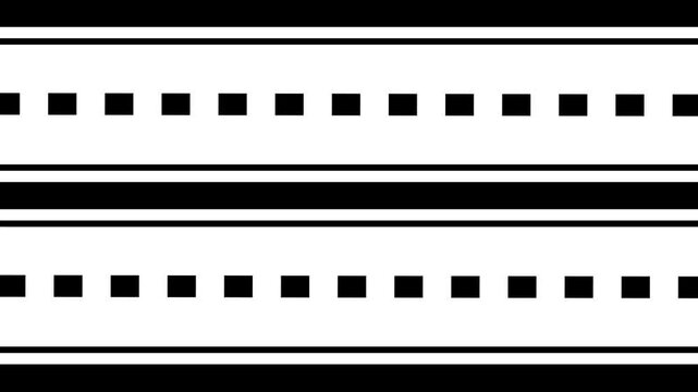 Road icon set .Paper cut icon with dotted line . Highway vector, driving concept isolated on a black background animation.