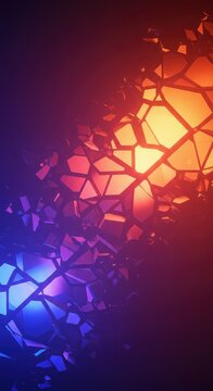 Intense digital chaos, a vibrant field of fractured light and melting geometry creating a strange visual instability and psychedelic texture, geometry, fractured, unique