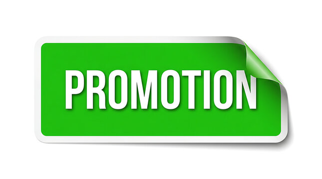 Bright green curved promotional banner with white bold text for marketing campaigns with catching marketing materials showcases clean modern
