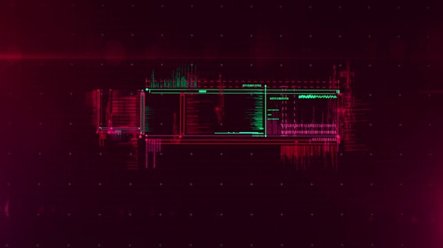 Abstract futuristic circuit board and digital network animation with glowing energy nodes, perfect for technology logo reveals, corporate intros, and sci-fi themed backgrounds. Seamless loopable motio