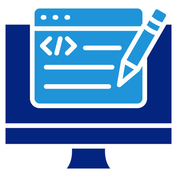 Script Icon Element For Design