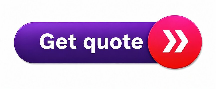Modern purple call to action button with white text and red arrow icon