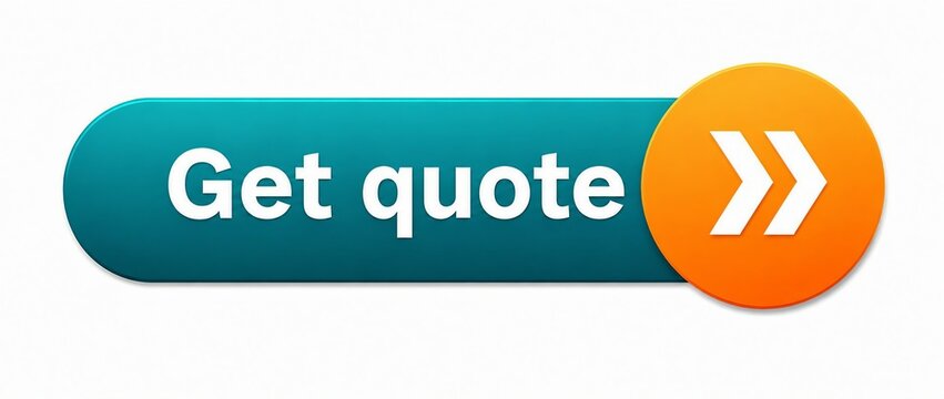 Modern call to action button with get quote text and arrow icon
