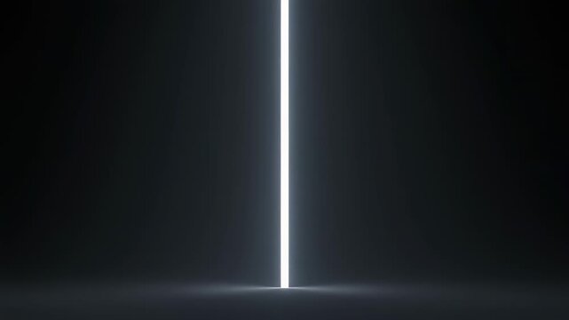 Vertical light beam transitioning through dark frames