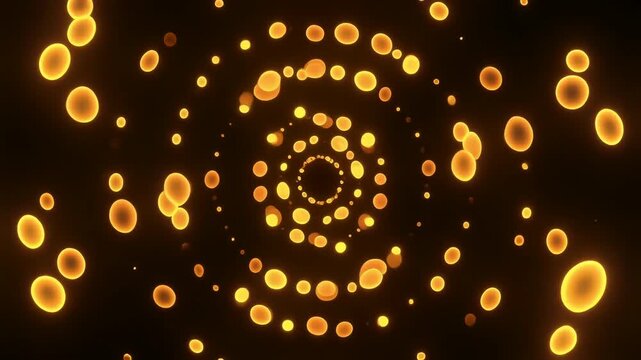 幾重にも重なる光の泡のポータル