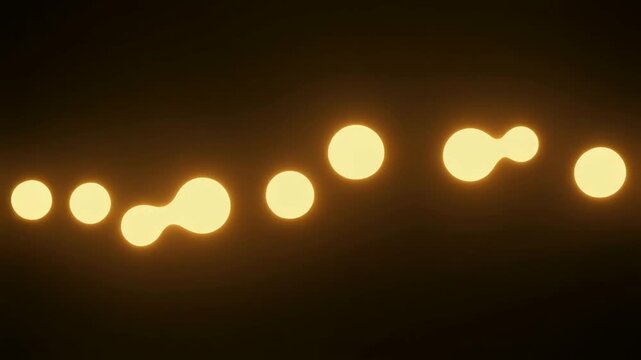なめらかな曲線を描く光の粒子列
