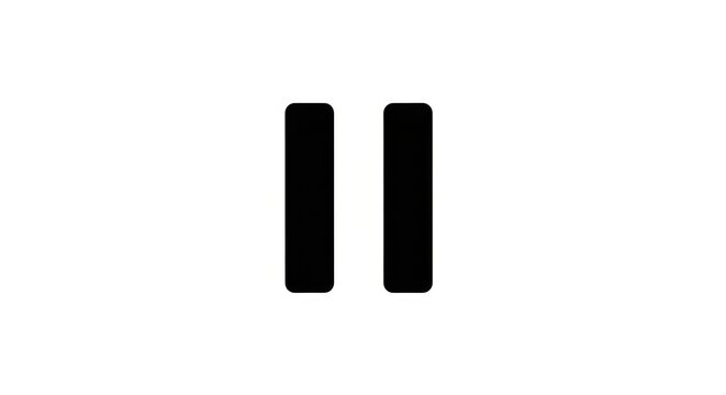 Pause button icon symbol.