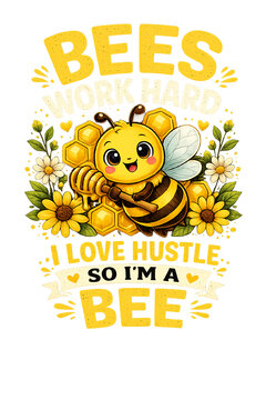 Bee tshirt design