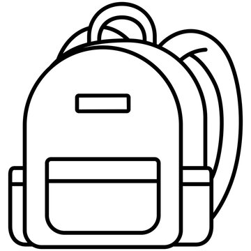 school bag icon illustration