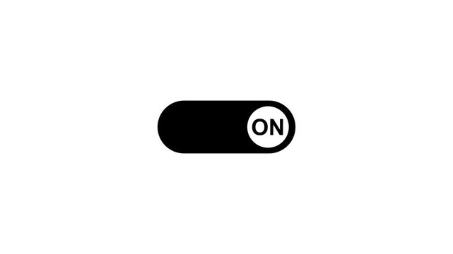 On toggle switch buttons animation.