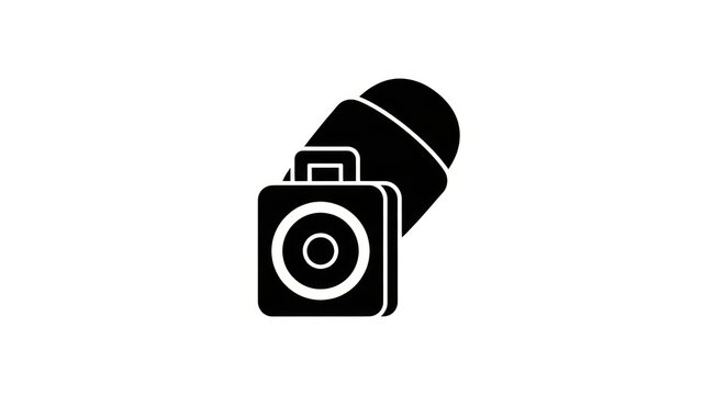 Camera Icon Graphic Design Element.
