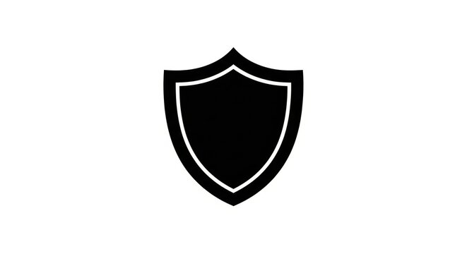 Shield icon protection security symbol.