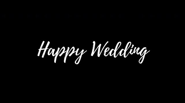 Elegant wedding invitation card with handwritten script on black background for celebration event
