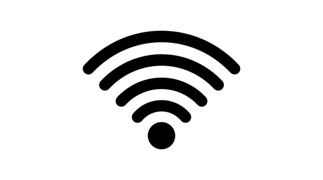 WiFi signal icon symbol wireless internet.